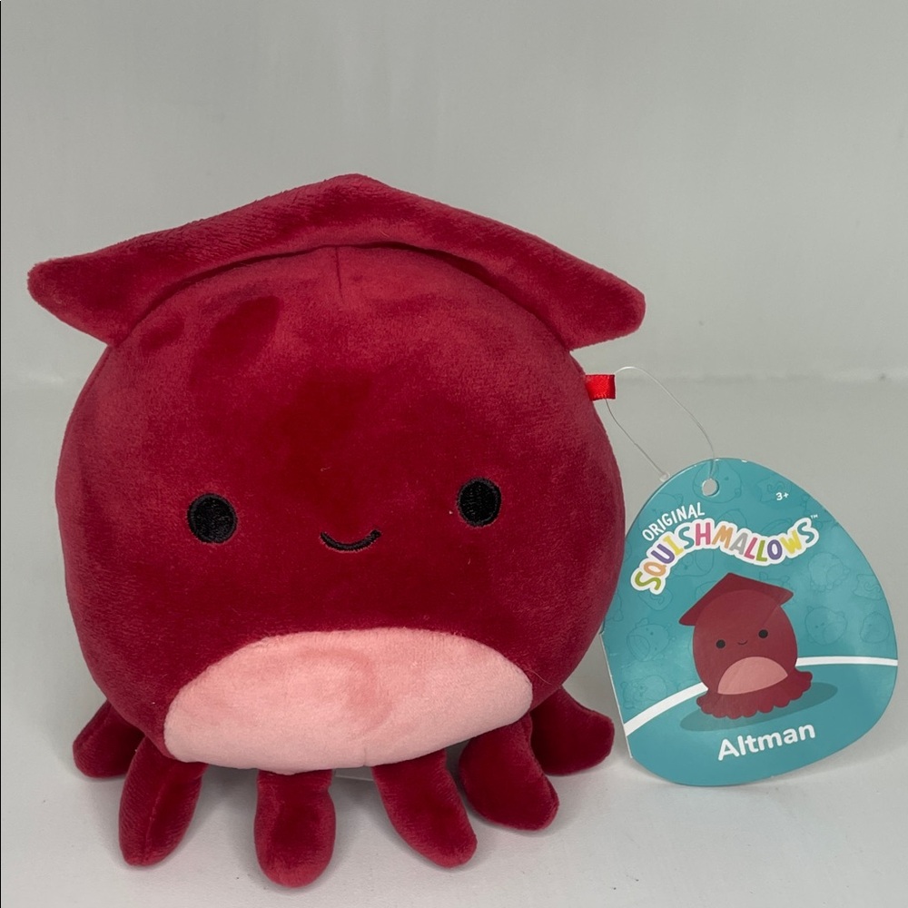 Squishmallows Altman Red and Pink Plush Toy